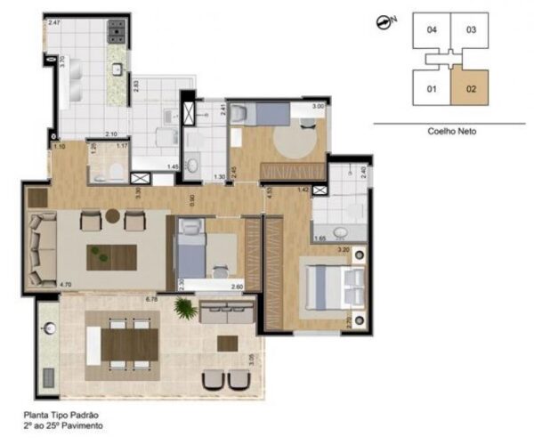 PLANTA DO 2º AO 25 PAV